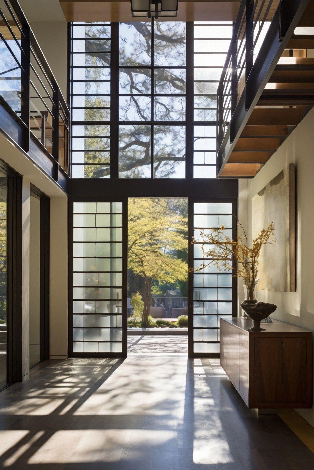 Close up of sliding door mechanism