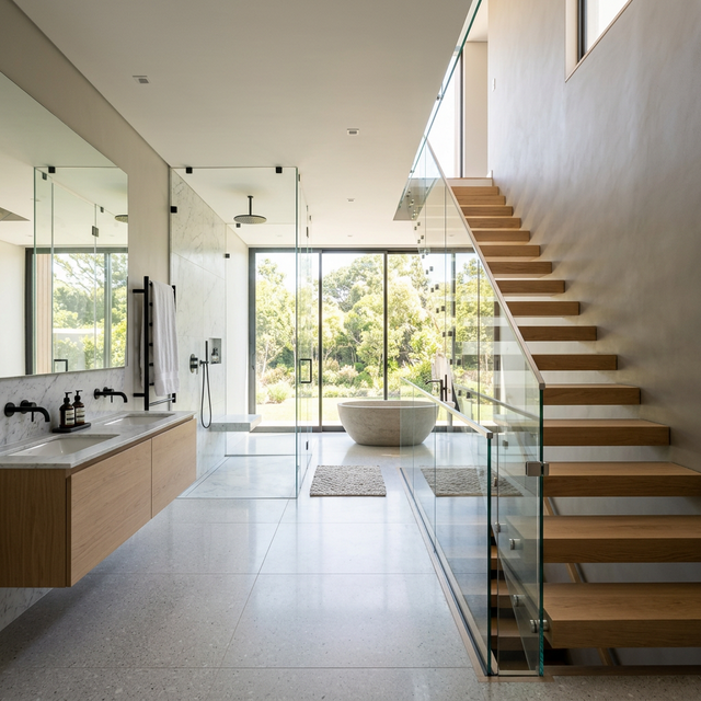 Shower, Doors & Railing
